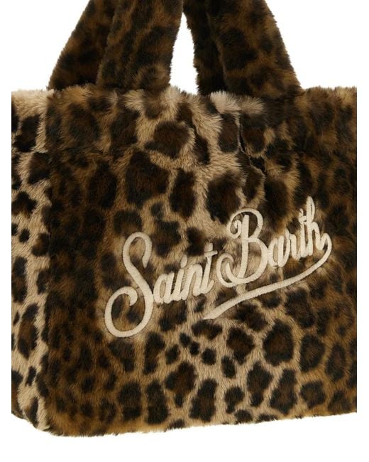 Mc2 Saint Barth Colette Shopper Met Luipaardprint in het Brown