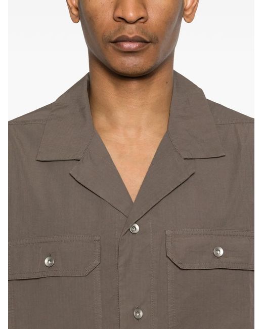 Rick Owens Natural Magnum Tommy Chest-Pocket Tie Shirt for men