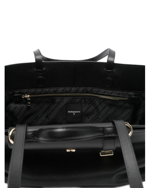 Patrizia Pepe Black Never Complete Tote Bag
