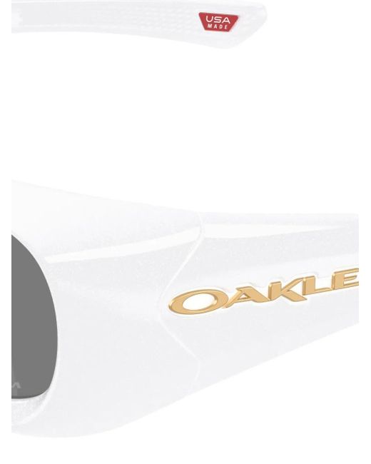 Oakley Gray Permian Rectangle-Frame Sunglasses