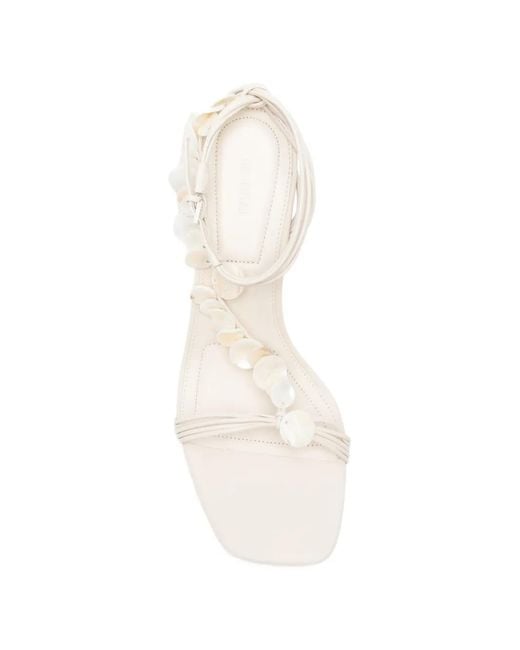 Jonathan Simkhai White Elin Shell-Sandalen