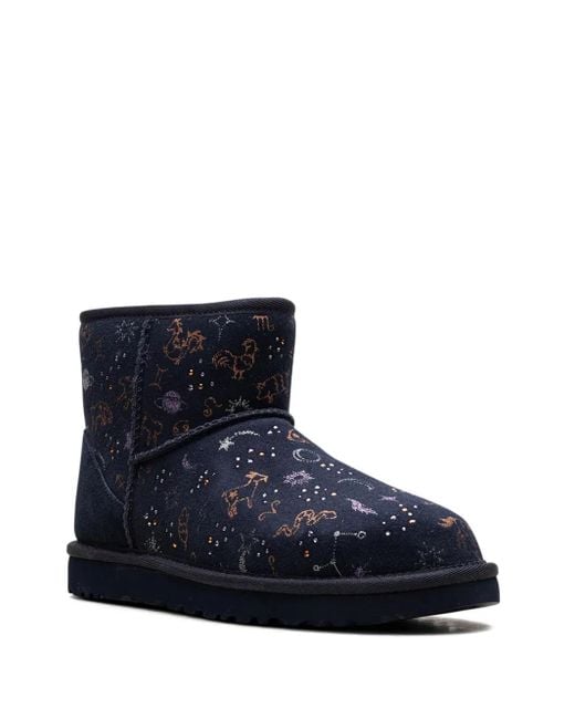 Ugg Blue Classic Mini "Zodiac