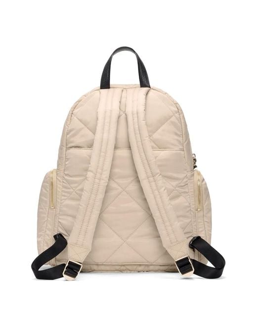 MZ Wallace Natural Madison Quilted Backpack