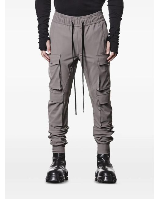 Thom Krom Gray Drawstring Cargo Pants for men