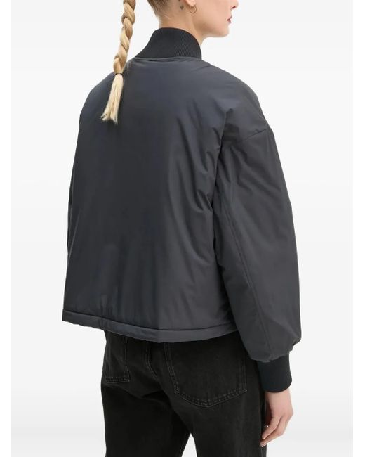 Marc O' Polo Black Zip-Front Bomber Jacket