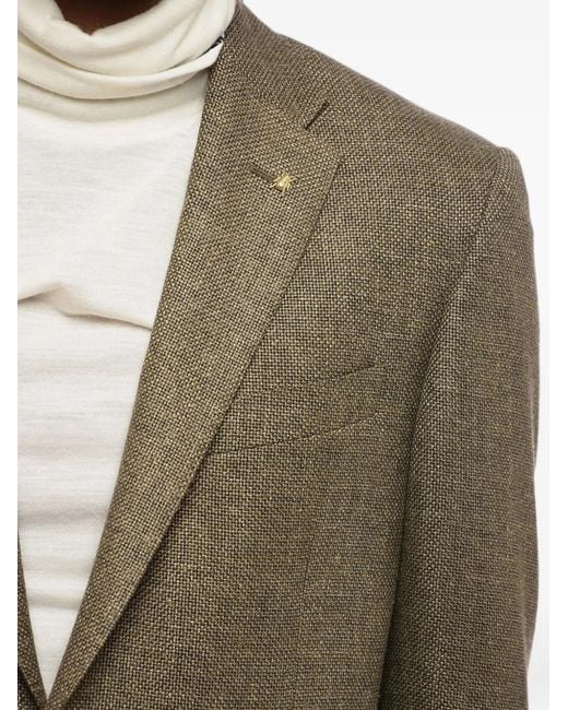 Corneliani Green Single-Breasted Blazer for men