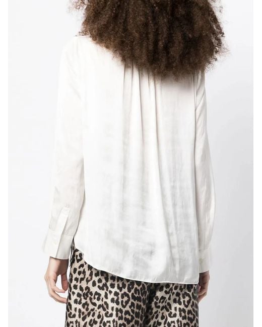 Zadig & Voltaire White Tink Satin Perm