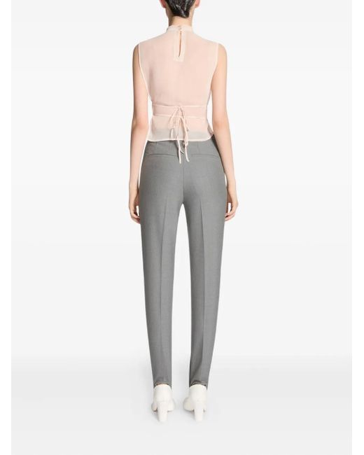Dries Van Noten Gray Klassische Steghose