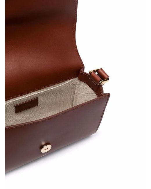 A.P.C. Brown Small Betty Horizon Crossbody Bag