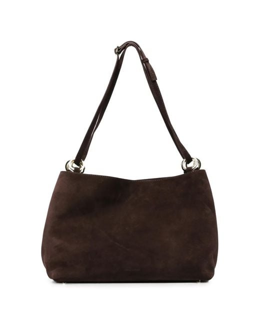 MANU Atelier Black Eterno Ring-Detail Tote Bag