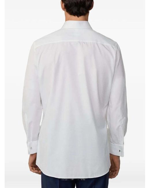 Hackett White Chemise En Popeline Habillée À Coupe Classique for men