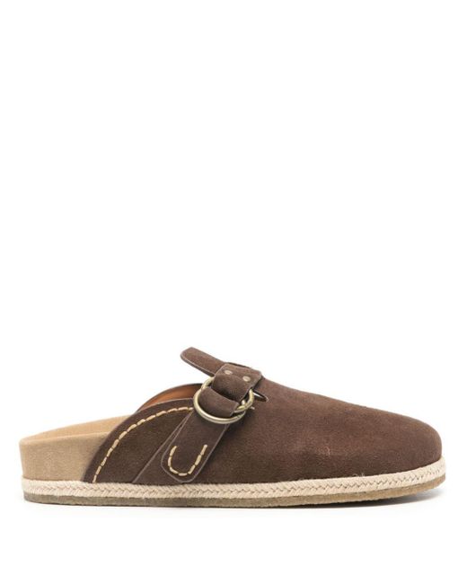 Polo Ralph Lauren Brown Turbach Suede Slippers for men