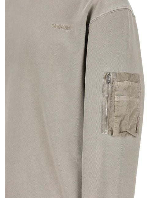 Premiata Natural Zip-Pocket Sweatshirt for men