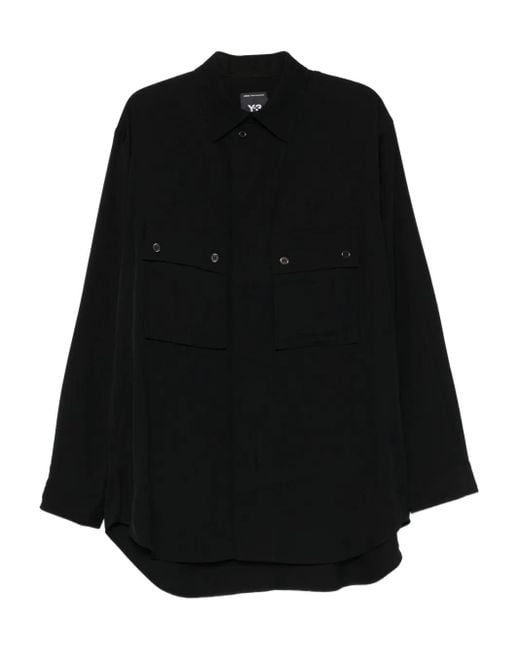 Camisa con bolsillos con botones Y-3 de hombre de color Black