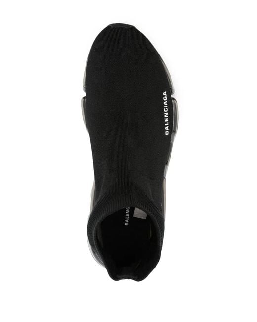 Balenciaga Black Logo Speed Sneakers for men