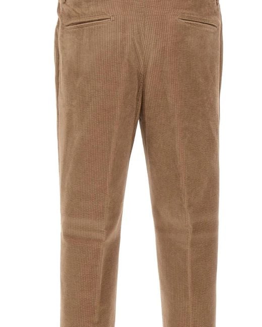 Devore Natural Corduroy Trousers for men