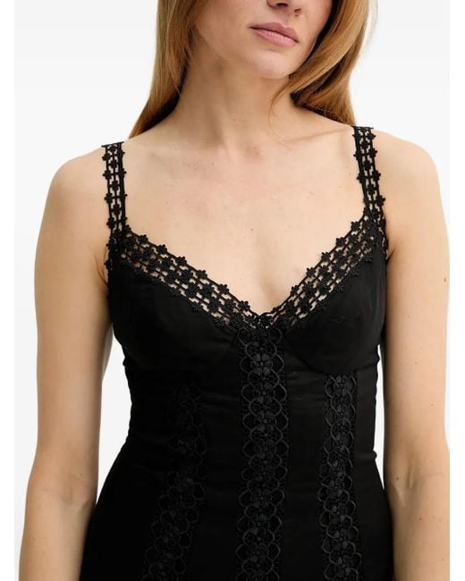 Vestido midi Blossel asimétrico Charo Ruiz de color Black