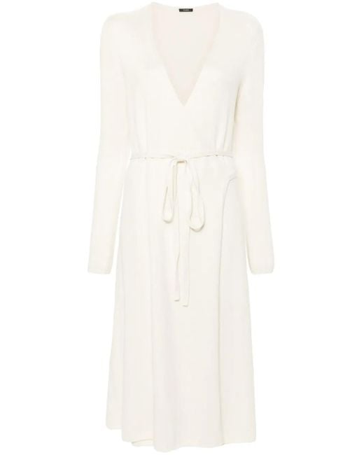 Joseph White Knitted Maxi Dress
