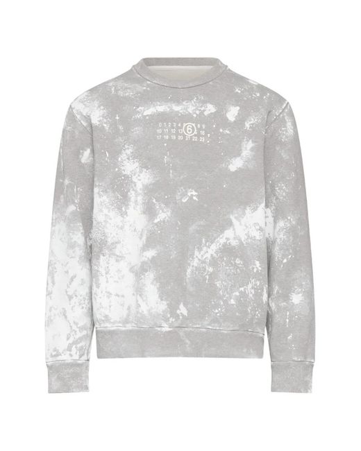 MM6 by Maison Margiela White Long-Sleeves Sweatshirt for men