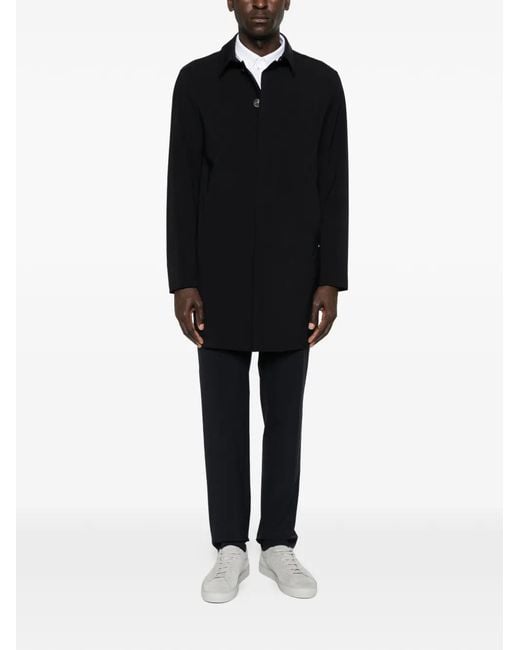 Montecore Black Single-Breasted Coat for men