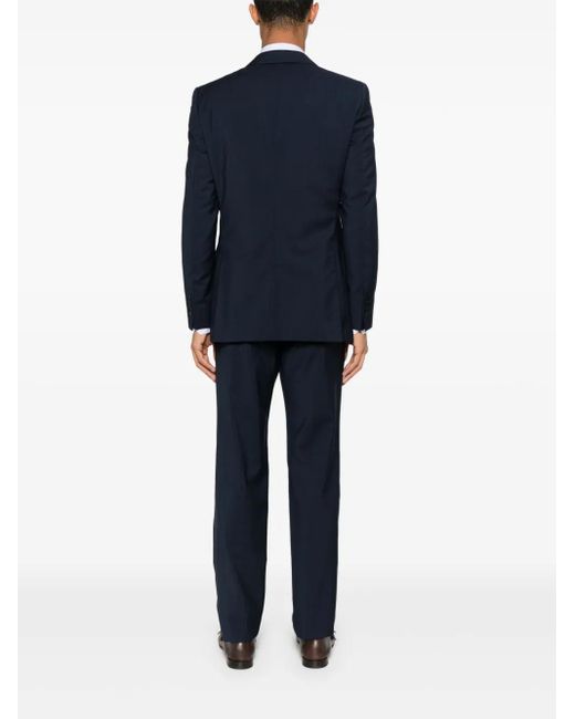Fursac Blue Check-Pattern Suit for men