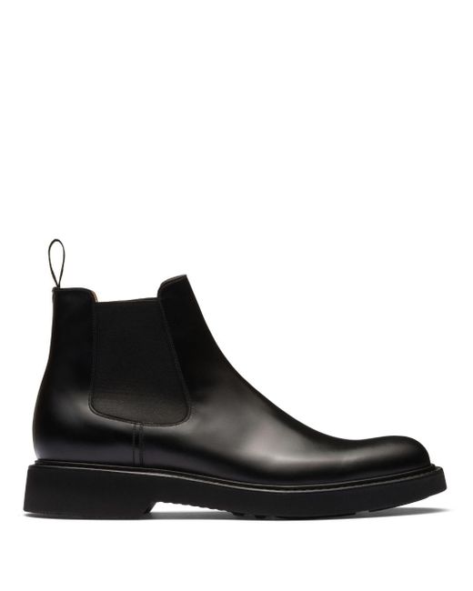 Church's Black Goodward R Lw Leather Chelsea Boots for men