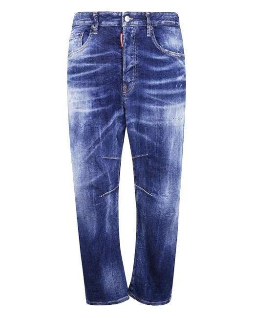 メンズ DSquared² フェイデッド ジーンズ Blue