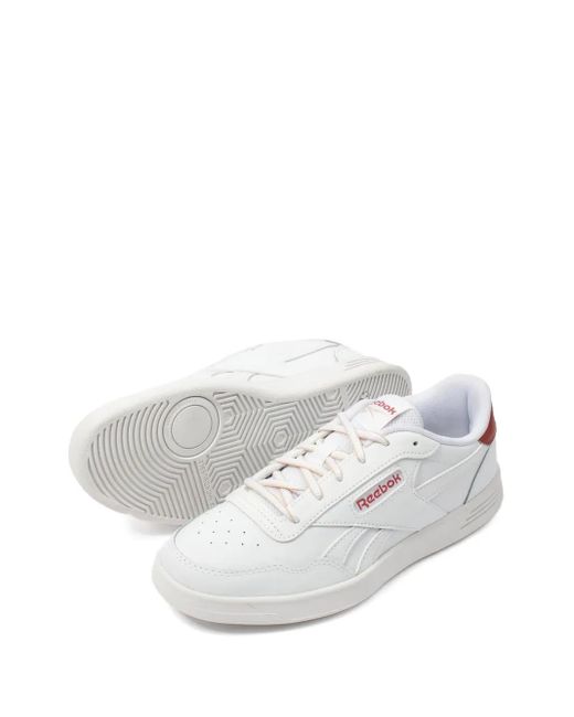 Reebok White Court Advance /Sedona Rose" Sneakers