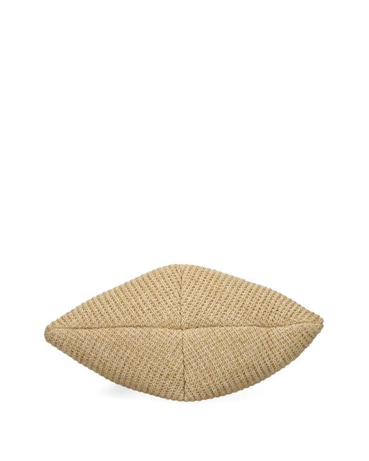 Cult Gaia Natural Thais Woven Top-Handle Bag