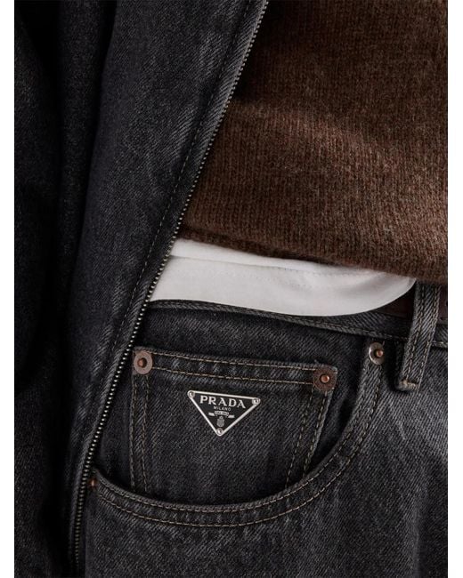 Jean Ample Prada pour homme en coloris Gray