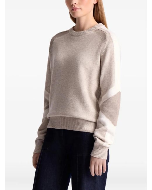Fusalp Wollen Sweater Met Colourblocking in het Pink