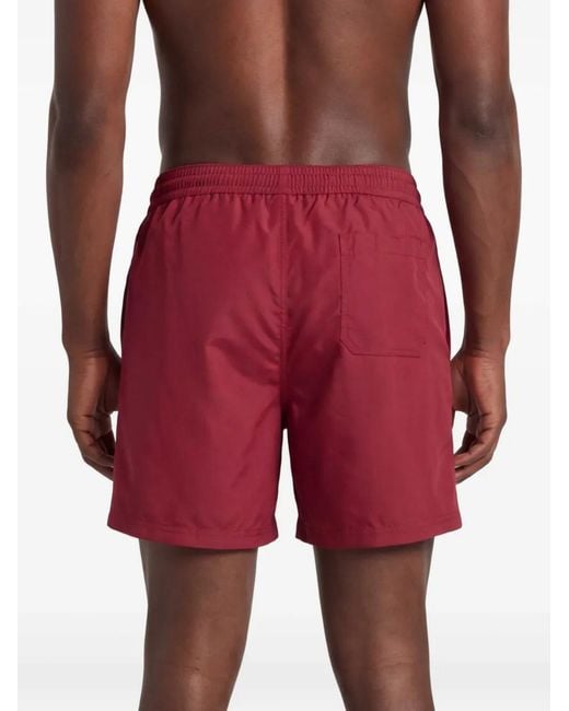Brunello Cucinelli Red Swim Shorts for men