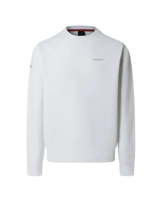Sudadera Con Logo Estampado Hackett de hombre de color White