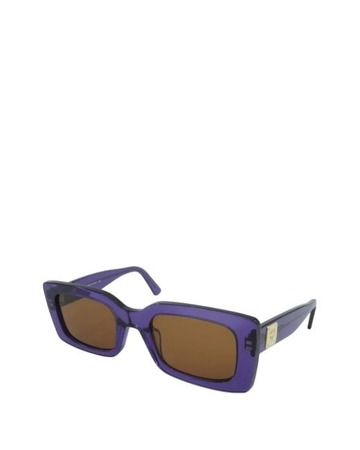 MCM Purple Rectangle-Frame Sunglasses for men
