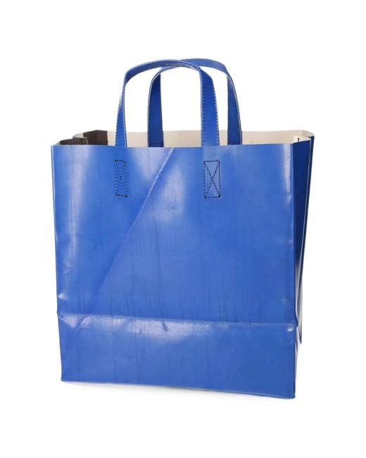Freitag Blue Logo-Patch Tote Bag for men