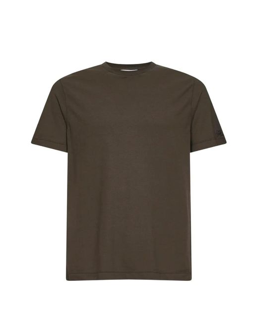 Mc2 Saint Barth Green Solid Crew Neck T-Shirt for men