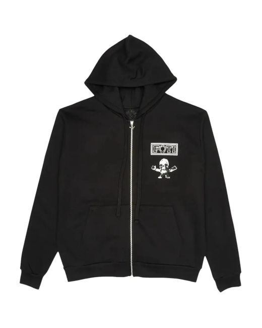 Sudadera Foti Tic Tac Toe con capucha Chrome Hearts de hombre de color Black