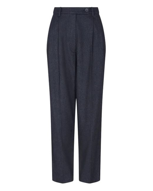 Emporio Armani プリーツ パンツ Blue