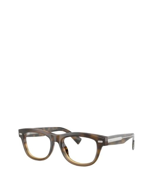 Brunello Cucinelli Brown Square-Frame Glasses for men
