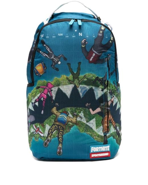 Sprayground Blue Fortnite Island Backpack for men