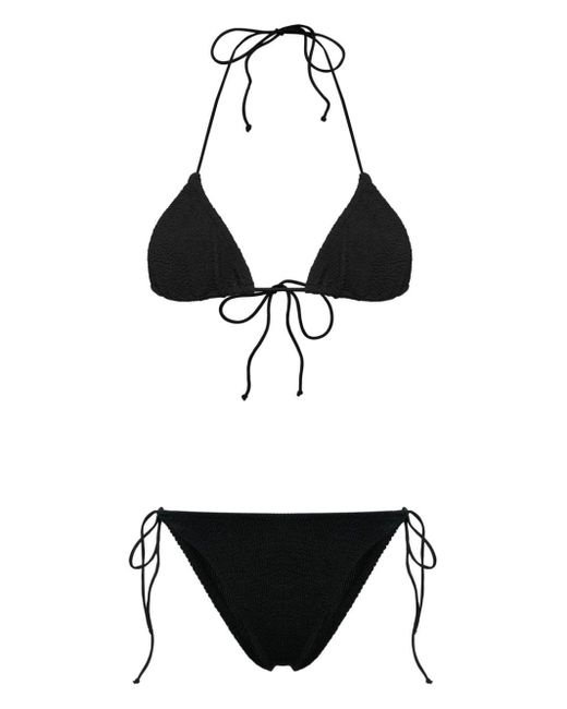 Bikini Marielle à effet froissé Mc2 Saint Barth en coloris Black