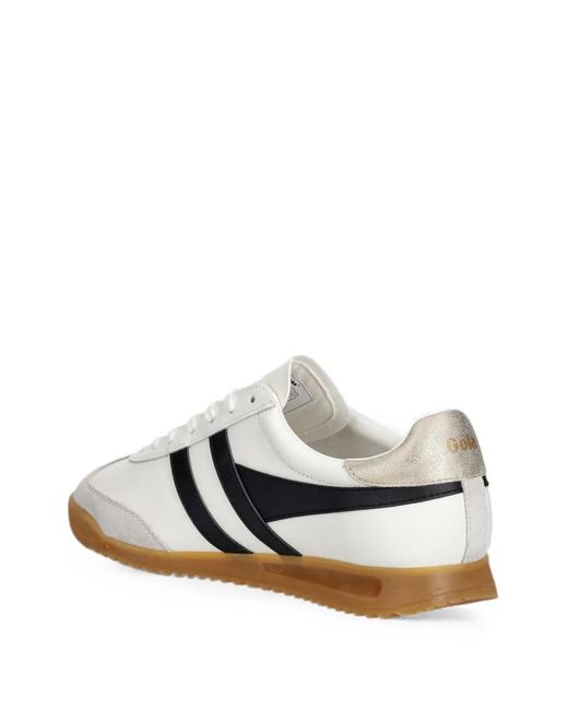 Gola White Torpedo Suede-Panelled Sneakers