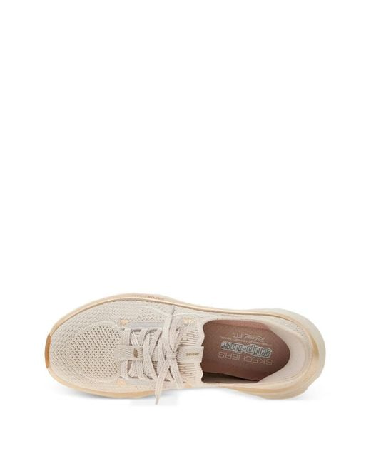 Skechers White D'Lux Vapor Sneakers