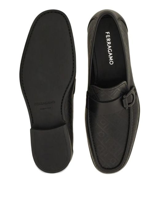 Ferragamo Loafer Mit Gancini-Spange in Black für Herren