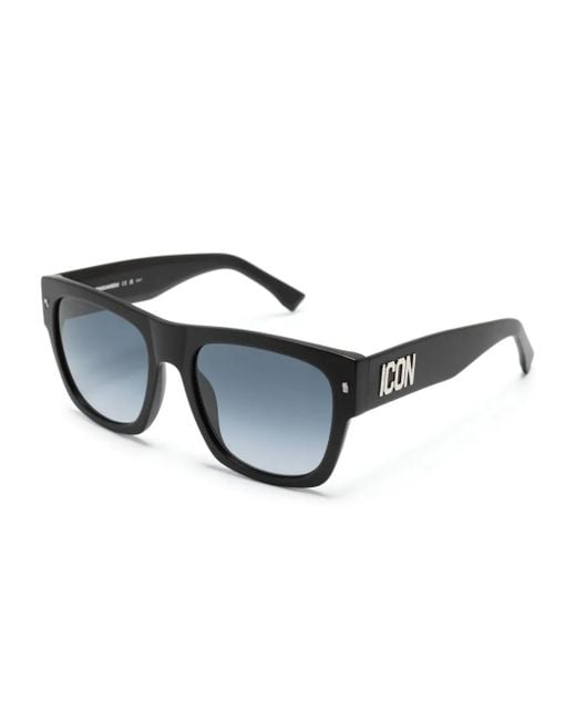DSquared² Blue Icon Square-Frame Sunglasses for men