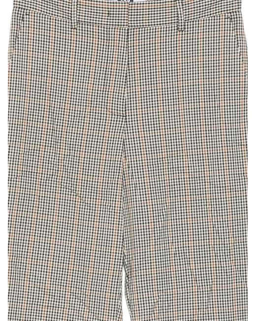 MSGM Gray Logo-Patch Trousers