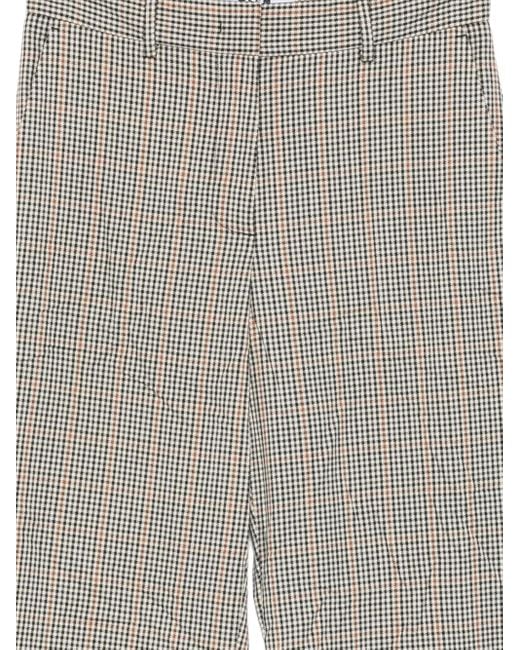 MSGM Gray Logo-Patch Trousers