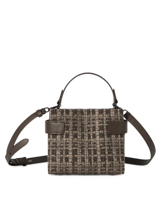Brunello Cucinelli Metallic Essence Small Top-Handle Bag