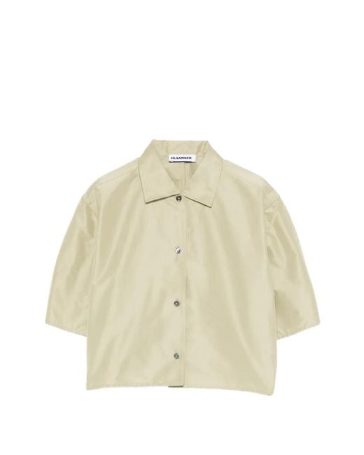 Camisa Con Botones Jil Sander de color Natural