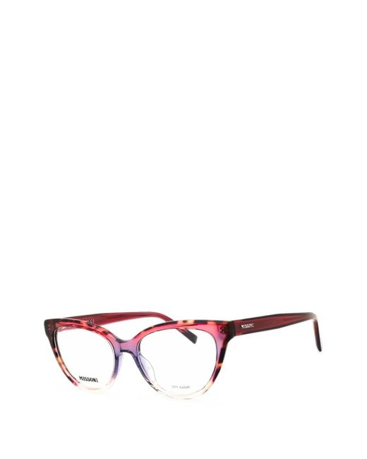 Missoni Pink Tortoiseshell-Effect Cat-Eye Glasses